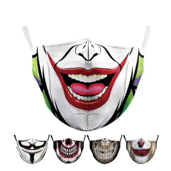 

модельер лица маски цифровой печати мужчины женщины пыле анти рм2,5 крышки верхнего качества дышащий моющийся защитные маски рот 2020, Blue