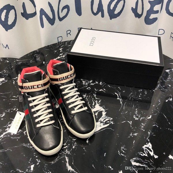 

2020 latest famous brand shoes ace high-sneakers comfortable and fashionable brand design low sneakers copy