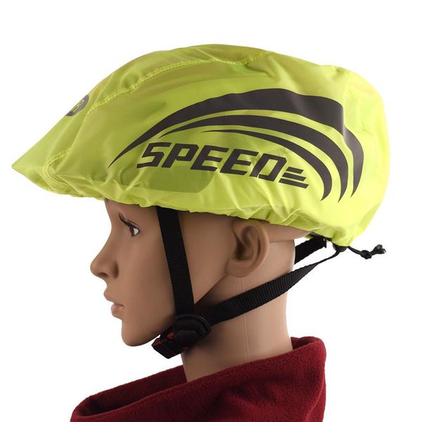 

waterproof dust-proof rain helmet cover high visibility universal mtb road bike bicycle helmet cover with reflective stripes