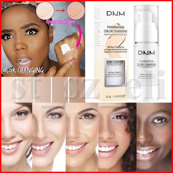 

dnm magic flawless colour changing foundation cream 30ml makeup change skin tone concealer by just blending 2 colors