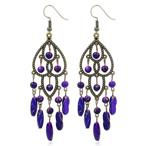 

wholesale-european and american fashion jewelry retro earrings, Golden