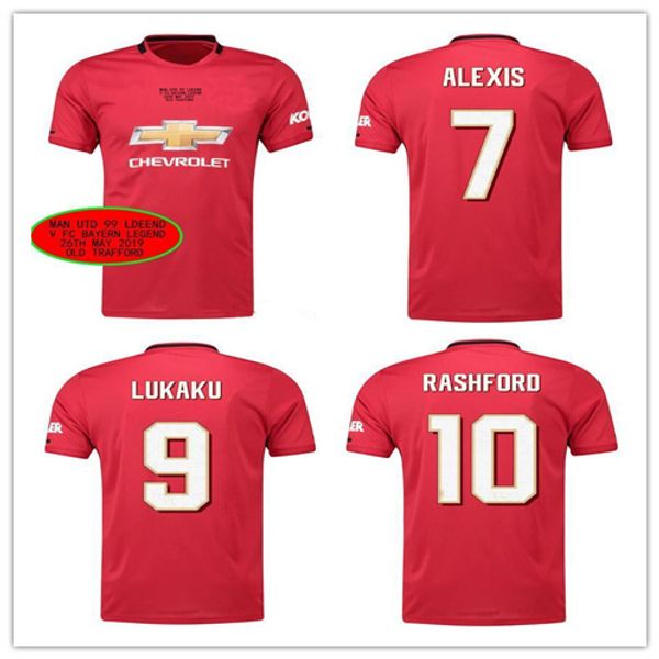 

19 20 manche ter occer jer ey united legend v bayern legend 2019 2020 man beckham ol kjaer heringham football utd hirt game match, Black;gray