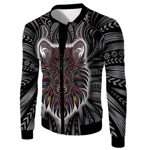 

new european size digital printing fashion men's jacket, Black;brown