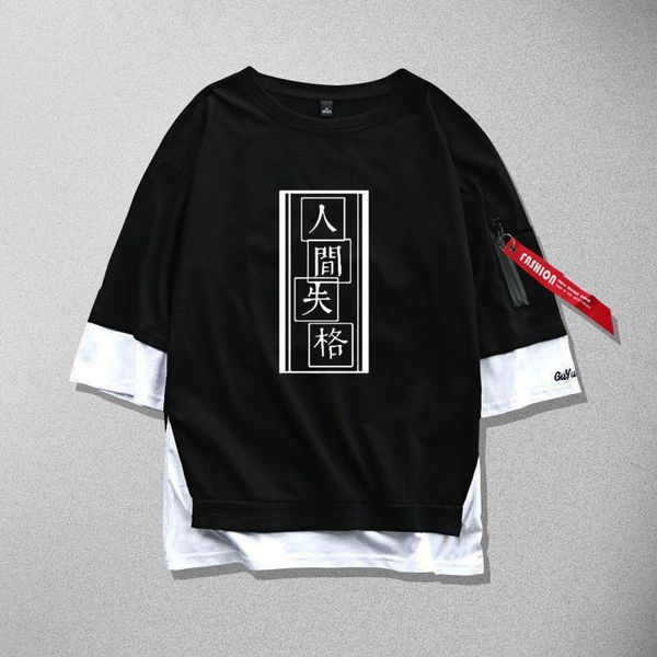 

new bungou stray dogs cosplay t-shirt nakajima atsushi dazai osamu cotton ribbon men women t shirt t op tees, White;black