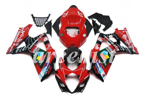 

4 подарки мотоцикл новый abs полный комплект обтекатели fit для suzuki gsx-r1000 2007 2008 07 08 gsxr1000 k7 комплект тела красный свет