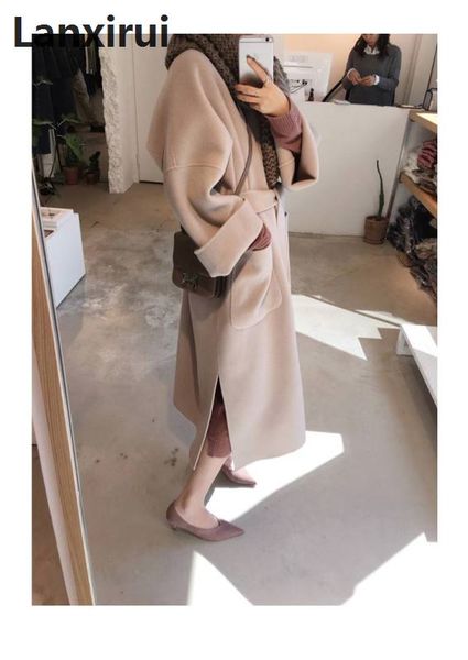 

new arrival autumn european style women plus size long cardigan sweater long sleeve coat loose big yards coat outwear big 3xl, Tan;black