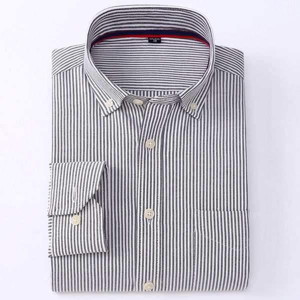 

quality shirts oxford dress men's brand cotton solid striped plaid print shirt men casual shirt camisa masculina white black