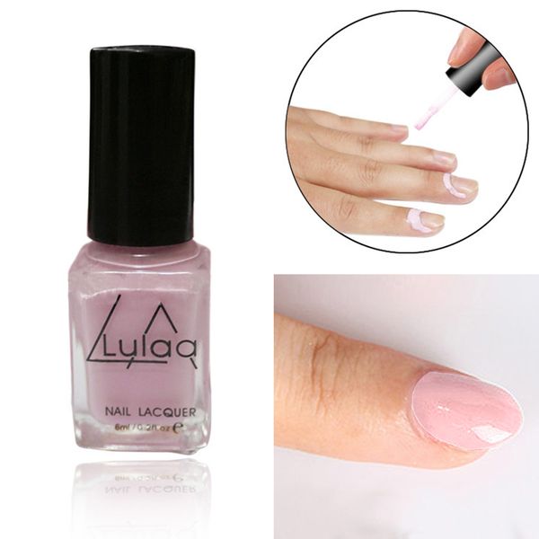

2pcs/set brand new nail polish peel off tape adhesive base coat care nail liquid art latex pink and white