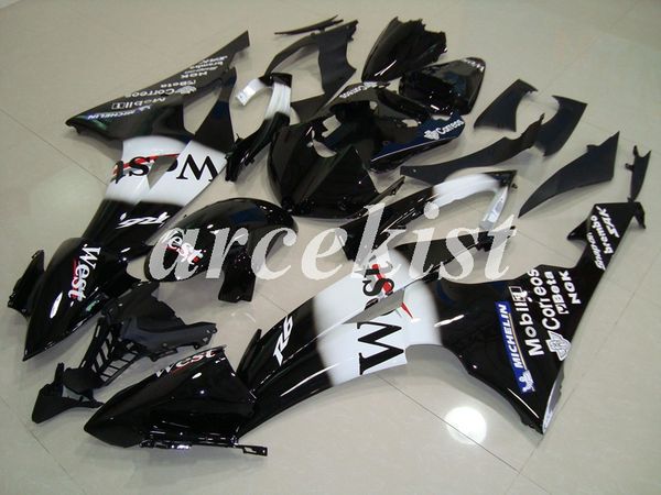 

new abs injection full fairings kits fit for yamaha yzf-r6 2008 2009 2010 2011 2012 2013 2014 2015 2016 r6 body set black white light