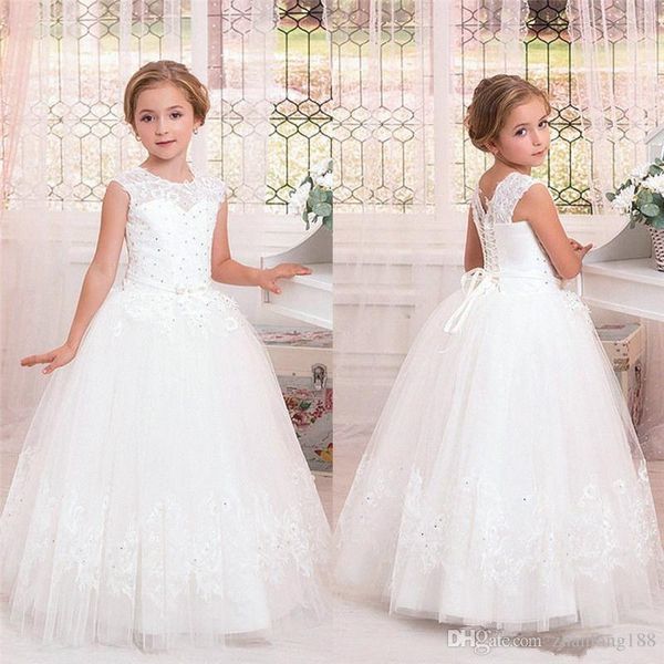 Hot Wedding Flower Girls Dress Communion Party Prom Princess Pageant Bridesmaid