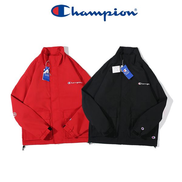 

чемпион 20 новых мужские куртки весна устаревать тенденции бренд пальто высокого качества письмо логотипа на открытом воздухе ветрозащитный, Black;brown