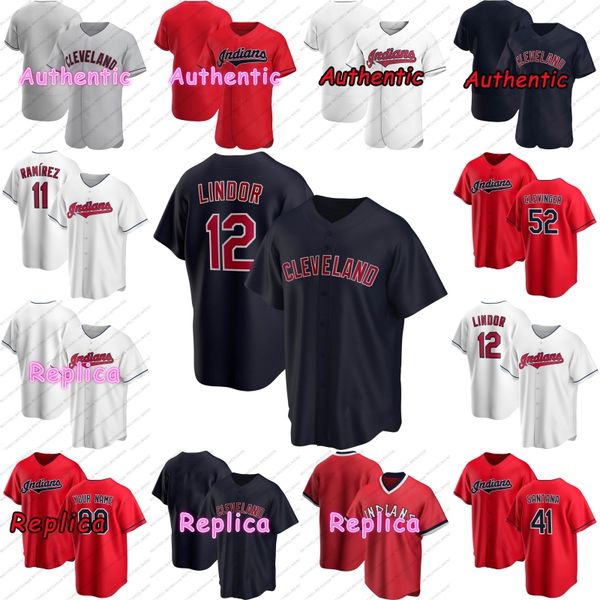 

2020 jerseys francisco lindor jose ramirez mike clevinger yasiel puig bauers carlos santana leonys martin jason kipnis, Black;red