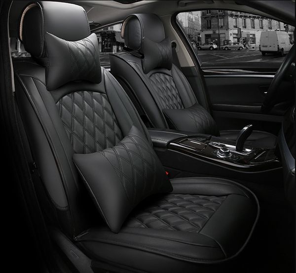 Universal Car Seat Cover For Toyota Rav4 Corolla Chr Land Cruiser Prado Premio Camry Protector Lumbar Support Cushion
