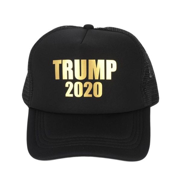 

2020 presidential trump election baseball cap mesh hats breathable baseball hat quick-drying duckbill cap embroidered peaked cap, White