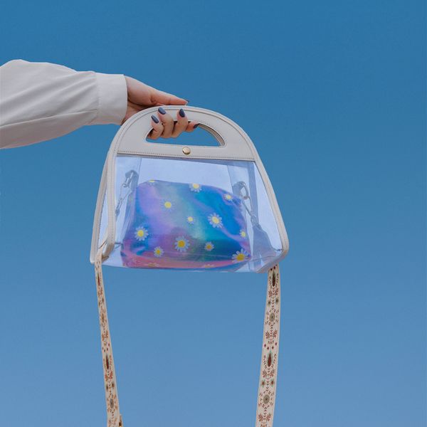

transparent handbag women's wear women's bag soft shoulder belt beach bag wallet mobile phone
