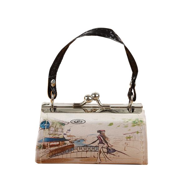 

juile fashion printing women handbag designer wild ladys small square bag purse new youth girl shopping simple handbag phone bag