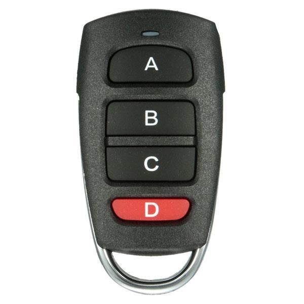 Universal 4 botões Clonagem 433MHz elétrica da porta da garagem controle remoto Key Fob