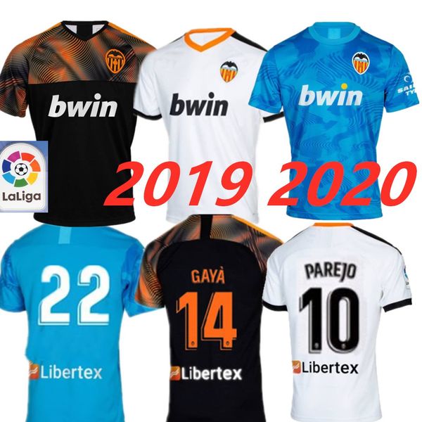 

New 2019 2020 Valencia Soccer Jersey Camiseta equipacion del Valencia 19 20 Best 3A Quality Football Shirt Parejo Batshuayi Gameiro