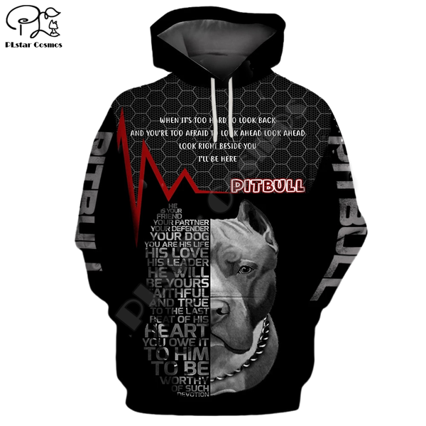 

новый мужская одежда смешно pitbull собаки 3d печати толстовки осень с длинным рукавом кофты женщины пуловер спортивный костюм капюшон толст, Black