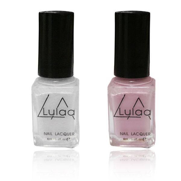 

2pcs/set new nail polish peel off tape adhesive base coat care nail liquid art latex pink and white