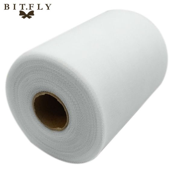 

c белый цвет 6''x100 двор matt tulle ролл золотника 6inch х 100yard (6inch х 300ft) пачка свадебный подарок партия лук 20d гггг, Black;white