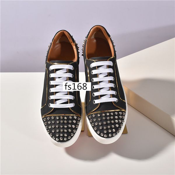 

shine diamond designer sneakers red rivet shoes for men women shoes crystal leather sneakers size 36, Black