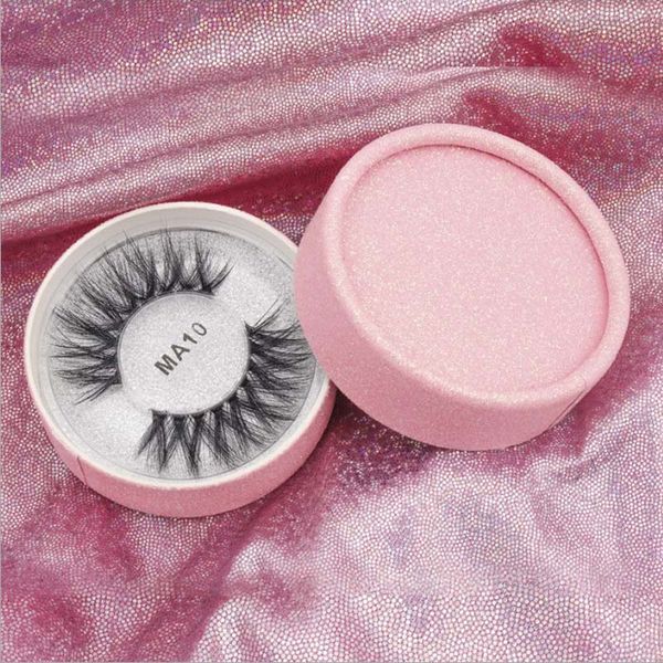 

3d silk protein false eyelashes new year gift handmade false lashes natural long fake lashes curl soft fibroin perfect packaging
