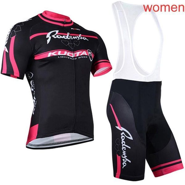 

2020 kuota team women cycling jersey mtb bike shirt bib shorts suit summer quick dry racing bicycle clothing outdoor sportswear y030104, Black;red