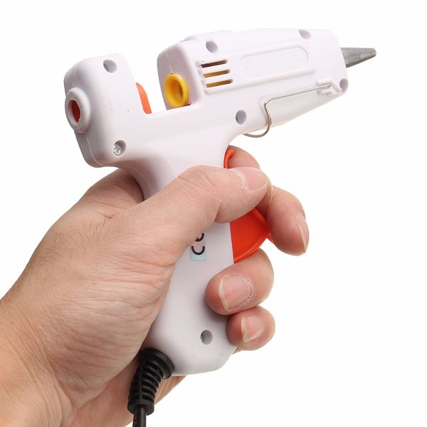 

20w melt glue gun electric us plug copper nozzle heater heating wax 7mm glue sticks craft repair hobby diy hand tools