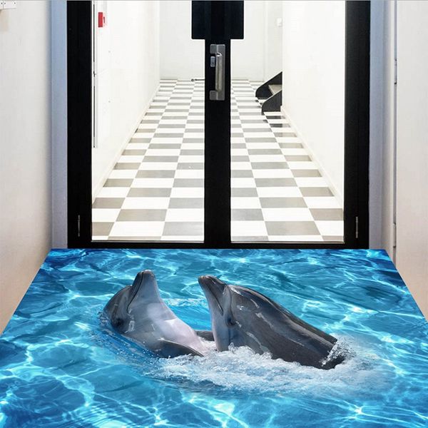 

wall stickers 3d sticker self-adhesive floor removable waterproof diy decals for bedroom living room bathroom