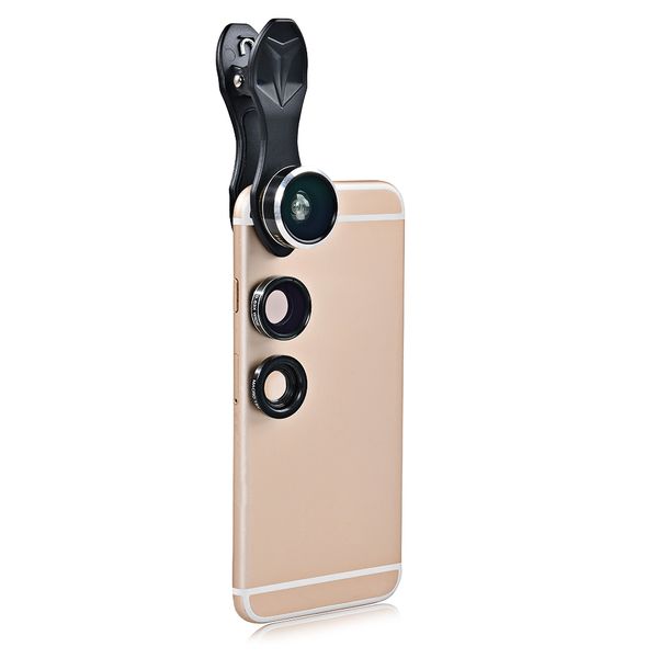 APEXEL APL - HS12XDG3ZJ 12-кратный зум телефото + 0,63X широкоугольный + 198 градусов рыбий глаз + 15X макрообъектив + штатив 5 in1 Clip External Phone Camer