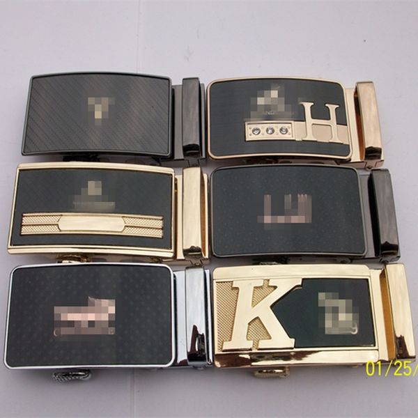 

alloy men's automatic accessory belt accessories business belt buckle metal all-match style many patterns, Slivery;black