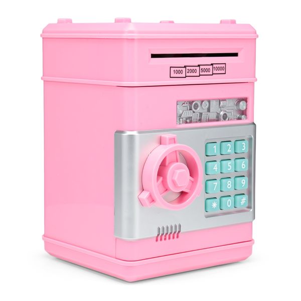

saving bank atm money box electronic password chewing coin cash deposit machine