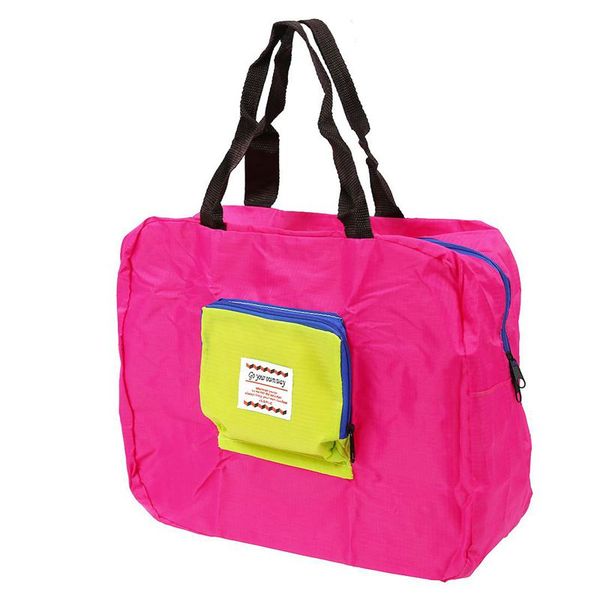 

складная хозяйственная сумка street shopper сумки многофункциональный плеча мешок hot pink