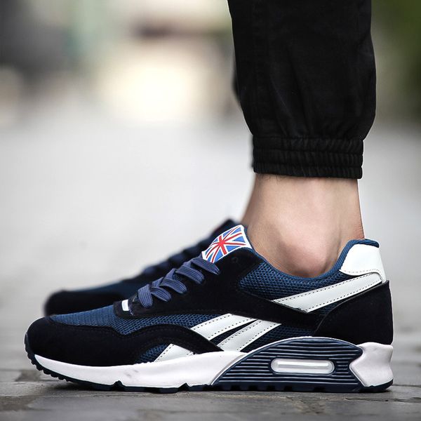 

new fashion sports casual shoes men running tide sneakers agan male tenis autumn breathable cushion man shoes male tenis, Black