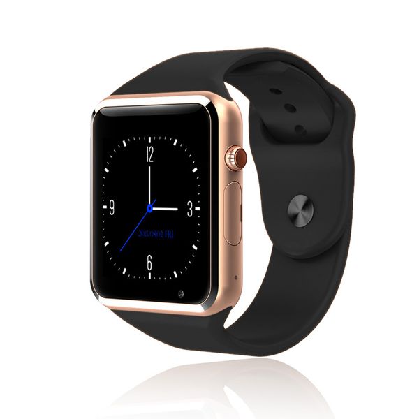 

a1 wristwatch bluetooth smart watch sport pedometer with sim camera smartwatch for android smartphone, Slivery;brown