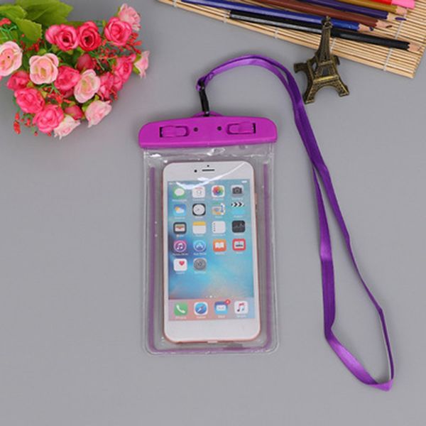 

waterproof pvc swimming bag mobile phone case cover dry pouch universal diving drifting riving trekking bags