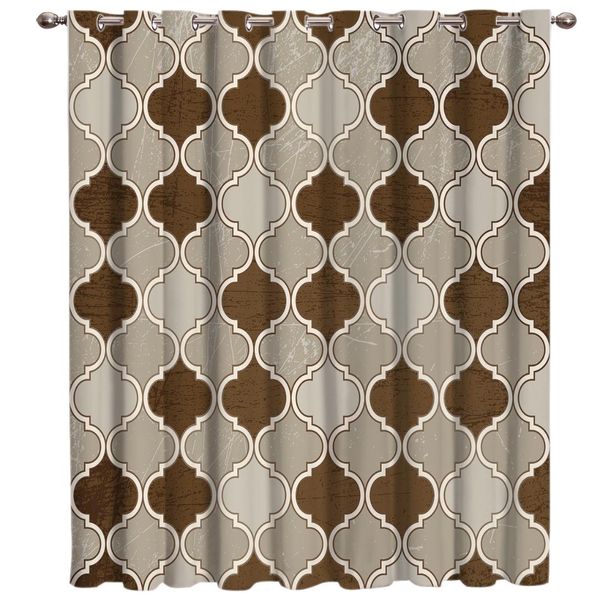 

moroccan brown pattern window treatments curtains valance curtain lights curtains fabric drapes swag kids curtain panels