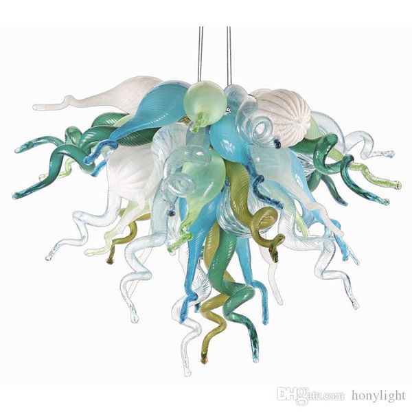 

горячие продажа ручной выдувного стекла люстра малогабаритный elegant art decoration multicolor led люстра светильник для гостиной