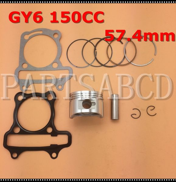

gy6 150cc piston ring clips pin with cylinder gaskets for gy6 150cc atv quad scooter go kart