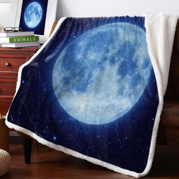 

moon stars night sky warm soft blanket диванов плюшевые одеяло покрывало одеяло корабль падения главная украшения