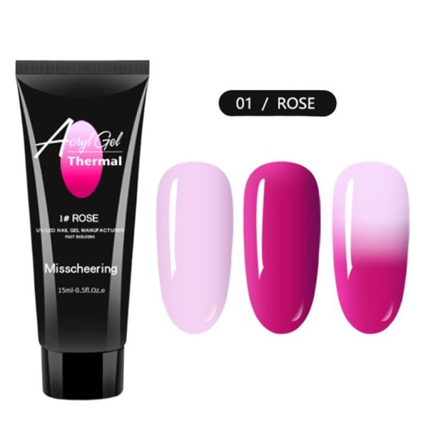 

nail painless temperature change extended glue paper tray fast extension plastic crystal model ptherapy glue, Red;pink