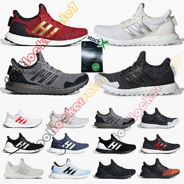 

stock x ultraboost 4.0 game of thrones lannister nights watch house stark targaryen dragons mens running shoes 4s pk womens trainers sneaker