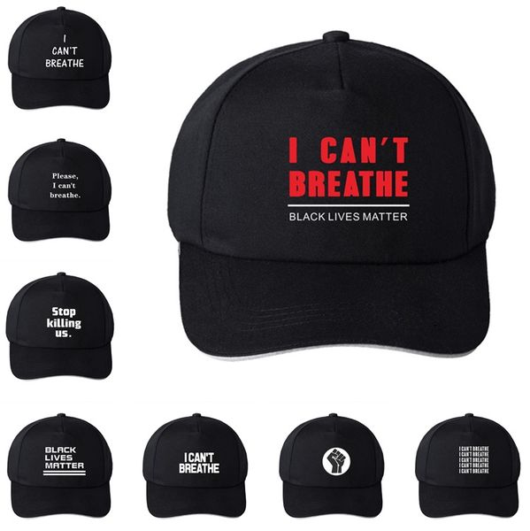

горячая я не могу дышать hat black lives matter парад колпачки открытый летний солнцезащитный snapback i cant дыхание caps партия шляпы 6091