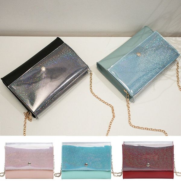 

new women square bag leather handbags tote chain shoulder pack bag sequin small crossbody bags for ladies messenger bags fashion