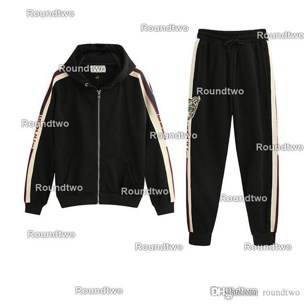 

2020 luxury designer men's tracksuit jackets set fashion running tracksuits medusa men sports suit letter print hoodies clothing sports, Gray