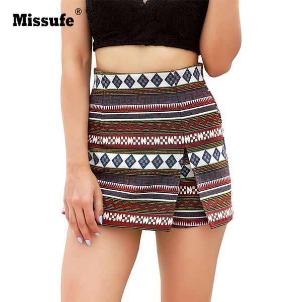 

missufe high waist shorts women woven retro indie folk irregular shorts skirts women slim beach summer casual, White;black
