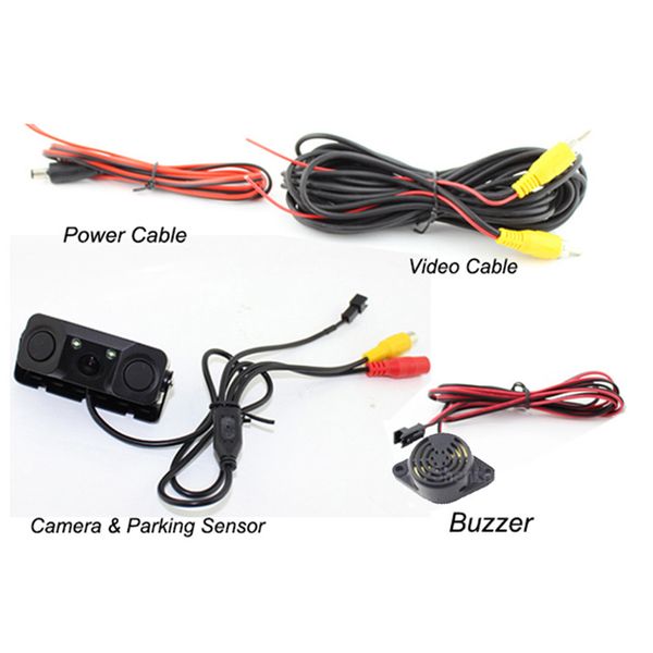 

rear view camera radar recorder detectors buzzer waterproof led digital display car hd camera parking sensor