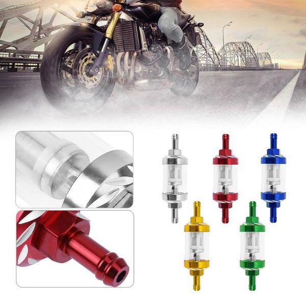 

8mm cnc gas fuel oil filters fuel filter motorcycle accessories for atv dirt pit bike automobile motor filtro dos sonhos aceit