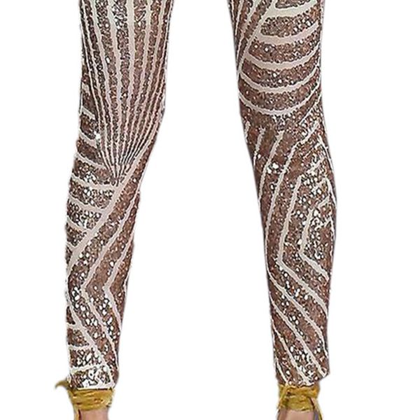 

ins european and american-style ladies party sequined casual pants womens new winter high-waist was thin tight-fit straight leg sale, Black;white